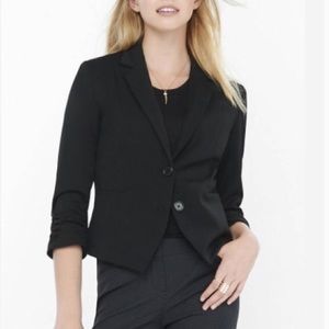 Two-Button Black Blazer